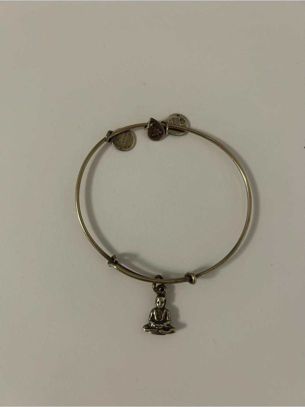 Alex and Ani bronze Buddha Charm Bangle Bracelet